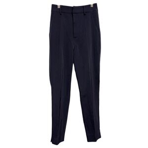 Eliya The Label Pants Womens XS Blue Slim Dress Work Trousers Lined Ankle Office